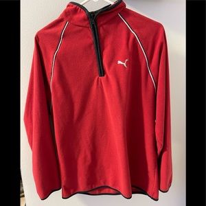 Jaguar Red quarter zip